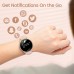 Smart Watches for Women, 2021 HD LCD Smart Watch for Android Phones and iPhone Compatible, 3ATM Waterproof Fitness Smartwatch with Sleep Tracker, Heart Rate, Blood Oxygen Monitor, Smartwatch Rose Gold