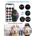 Smart Watches for Women/Men Fitness: 1.28 Inch Full Touch Screen, Activity Tracker Watch Compatible with iOS/Android, IP68 Waterproof Watch for Swimming, Heart Rate Monitor &amp; Blood Oxygen (Black)