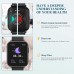 Smart Watches for Men Women,Fitness Tracker with Heart Rate Monitor Sport AMOLED Display Swimming Waterproof Watch for Android/ iOS/Phones, Black